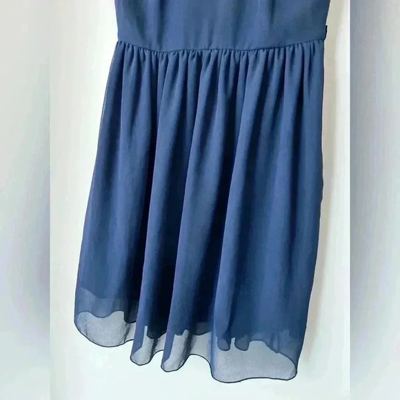 LOVE Womens Royal Blue Fit and Flare Holiday Party Dress Small Medium - Picture 5 of 15